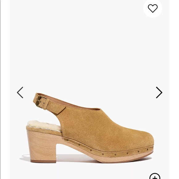 NEW • Madewell • The Marlo Shearling Clog Acorn - Picture 2 of 8